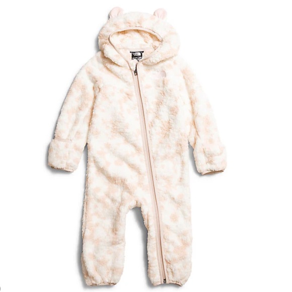 THE NORTH FACE | BABY BEAR HOODIE ONE-PIECE | GARDENIA WHITE, Size 18-24, NWT - Picture 1 of 11